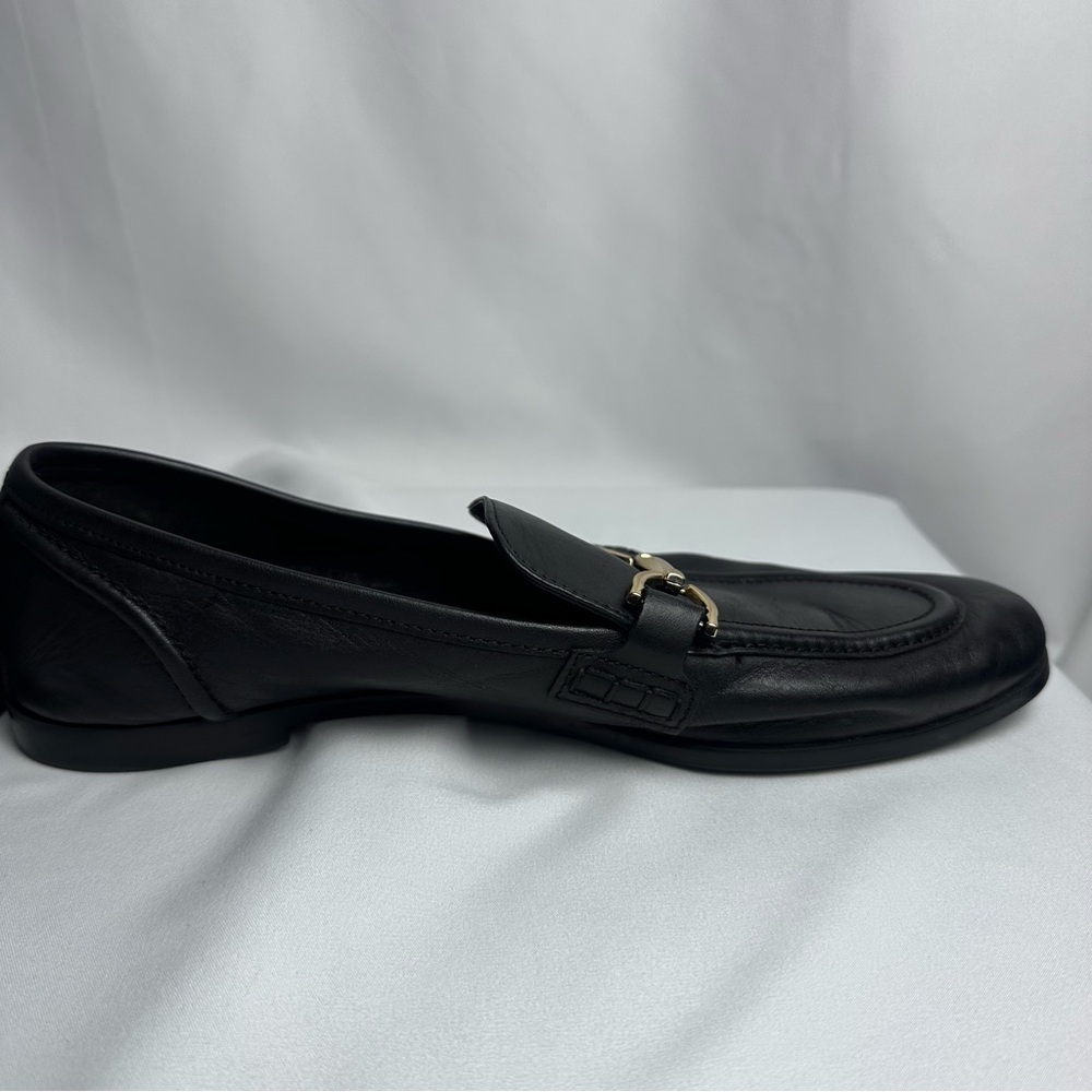 Zara Women’s Black Leather Loafers size 10/40 - Picture 11 of 16